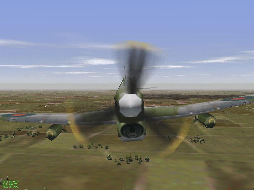 European Air War (Windows) screenshot: Say hello to my Typhoon :)