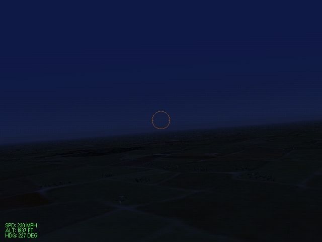 European Air War (Windows) screenshot: Flying at night!