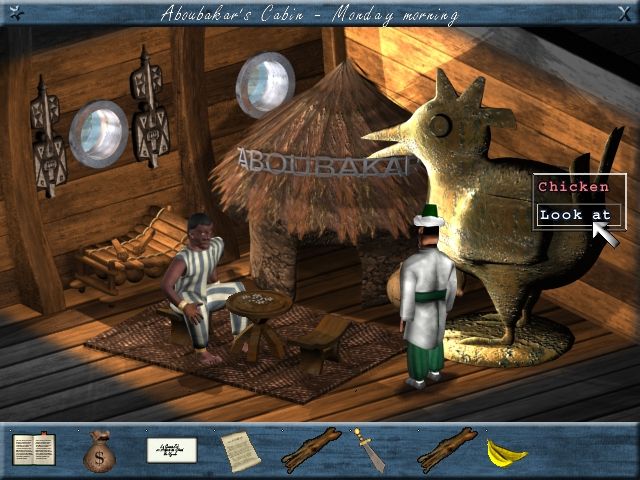 Eye of the Kraken (Windows) screenshot: All of the cabins look different because travelers bring their own furnishings