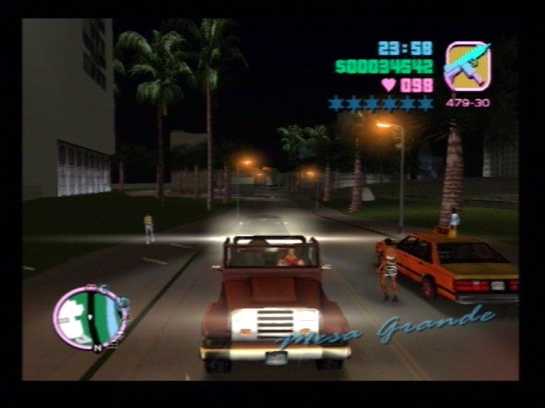 Grand Theft Auto: Vice City (PlayStation 2) screenshot: 80's Cars Ahoy!