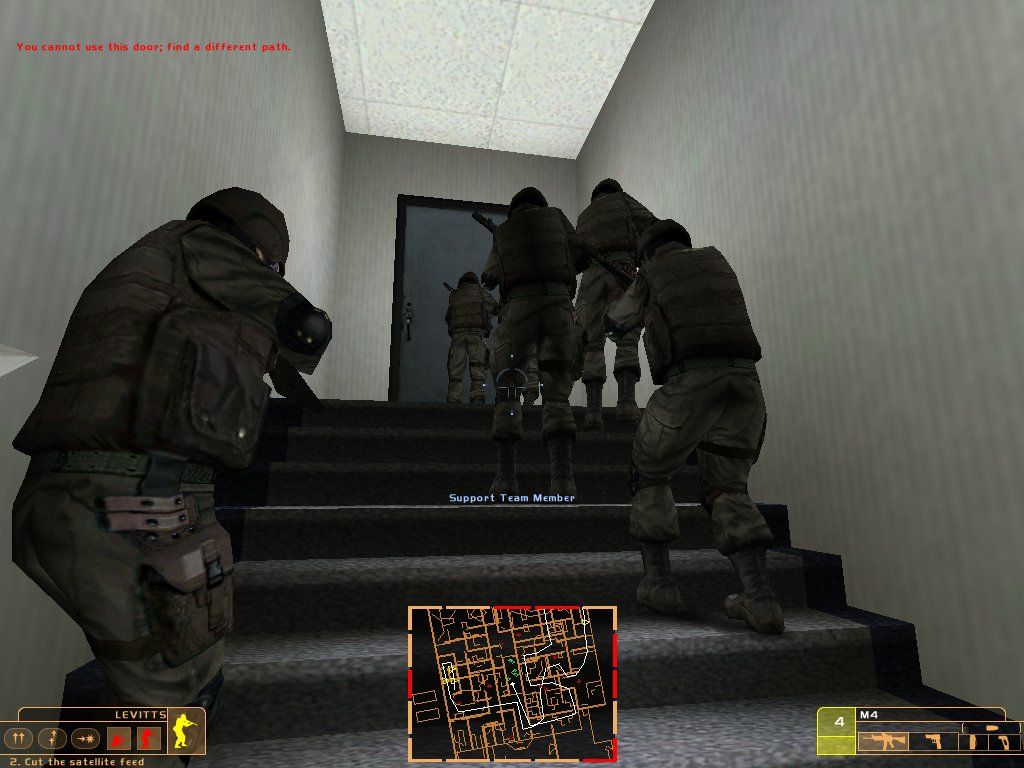 The Sum of All Fears (Windows) screenshot: The other team's waiting for me to finish my goals