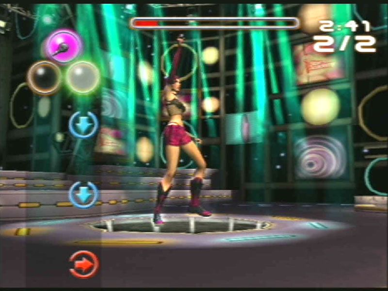 Fame Academy: Dance Edition (PlayStation 2) screenshot: Roxana dancing