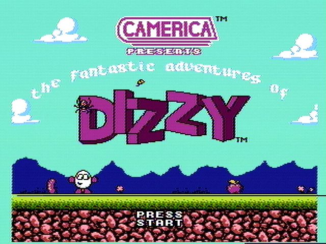 The Fantastic Adventures of Dizzy (NES) screenshot: Title screen