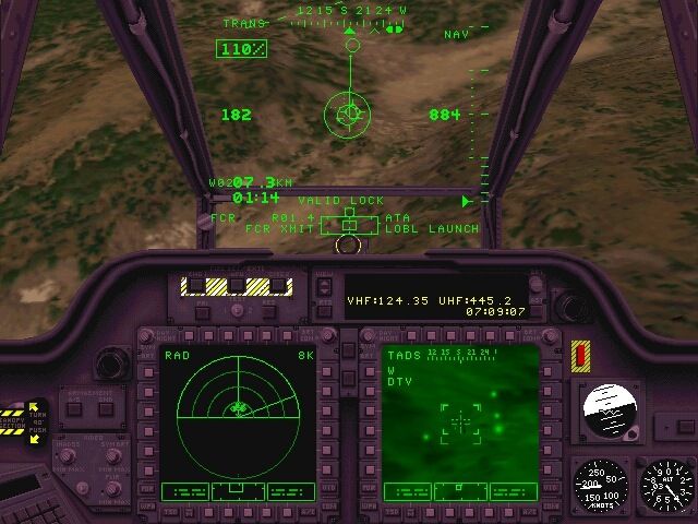 Jane's Combat Simulations: Longbow 2 (Windows) screenshot: Mi-24 Hind drops flares.