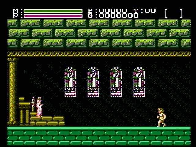 Faxanadu (NES) screenshot: Continuing a game