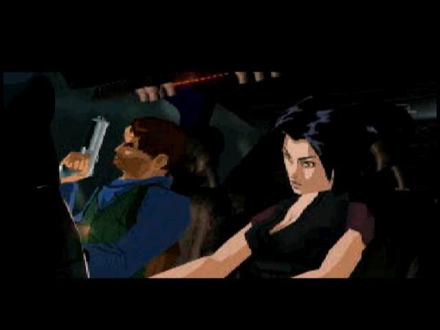 Fear Effect (PlayStation) screenshot: Hana and Glas