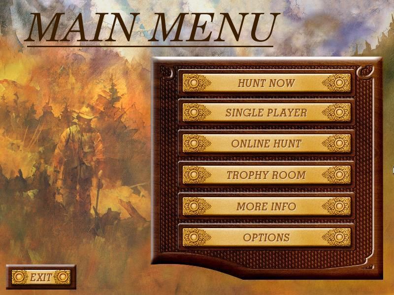 Field & Stream: Trophy Hunting 4 (Windows) screenshot: Main menu