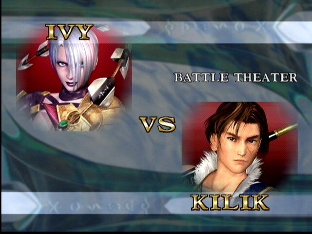 SoulCalibur (Dreamcast) screenshot: Ivy vs. Kilik