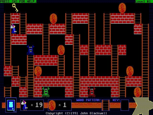F.Godmom (DOS) screenshot: Level 1