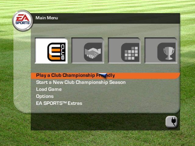 FIFA Soccer 2003 (Windows) screenshot: Choose what kind of game you want to play.
