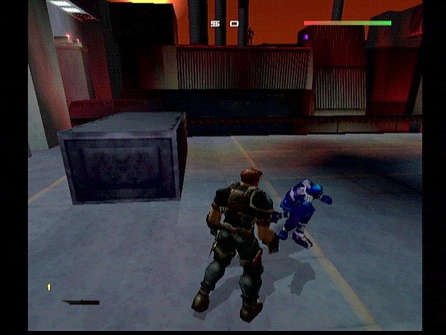 Fighting Force 2 (Dreamcast) screenshot: Outside the Steel Mill