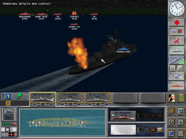 Fighting Steel: World War II Surface Combat 1939-1942 (Windows) screenshot: