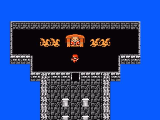 Final Fantasy (NES) screenshot: Talking to king