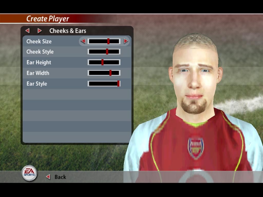 FIFA Soccer 2005 (Windows) screenshot: Create your own players
