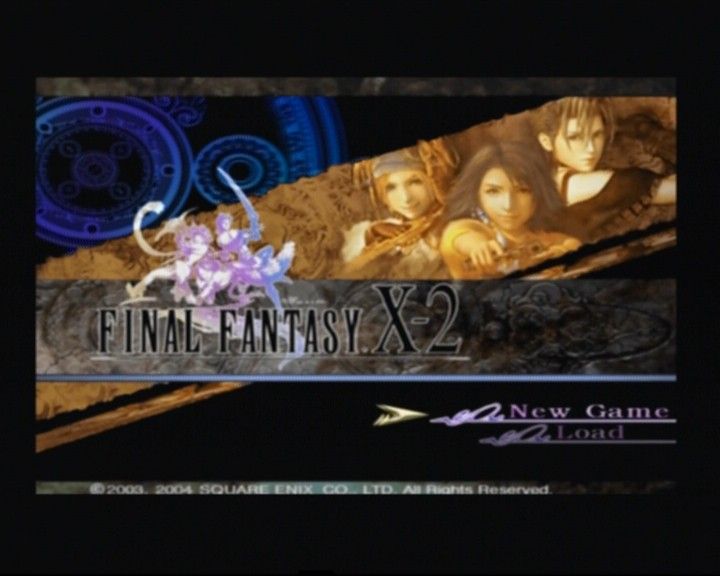 Final Fantasy X-2 (PlayStation 2) screenshot: Main Menu
