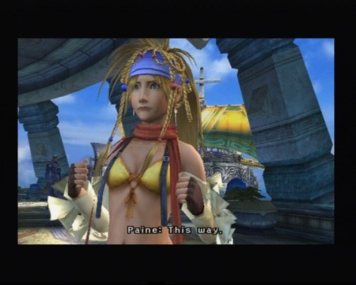 Final Fantasy X-2 (PlayStation 2) screenshot: Rikku seems to have taken extra time to work on her expressions