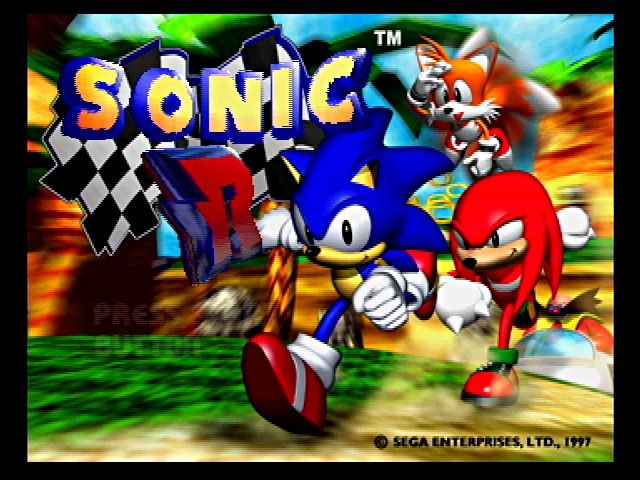 Sonic R (SEGA Saturn) screenshot: Title Screen