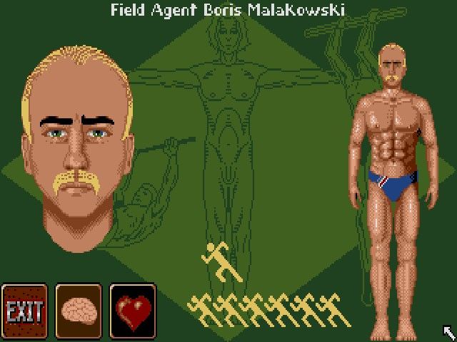 Flames of Freedom (DOS) screenshot: Creating your profile