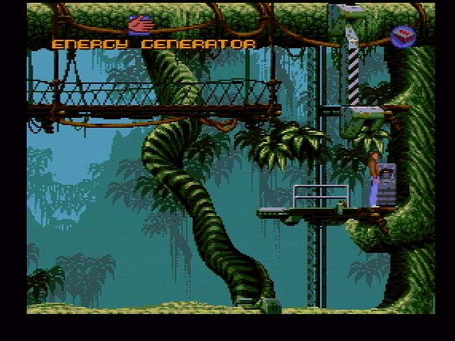 Flashback: The Quest for Identity (Jaguar) screenshot: First Level - The Jungle