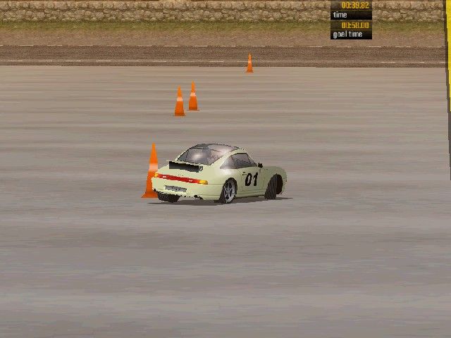 Need for Speed: Porsche Unleashed (Windows) screenshot: Test Driver mode.