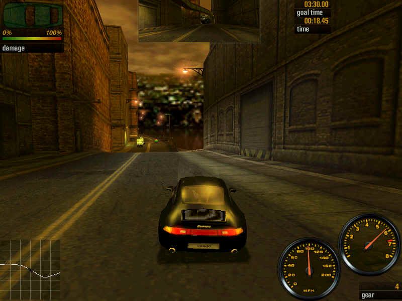Need for Speed: Porsche Unleashed (Windows) screenshot: Outside view