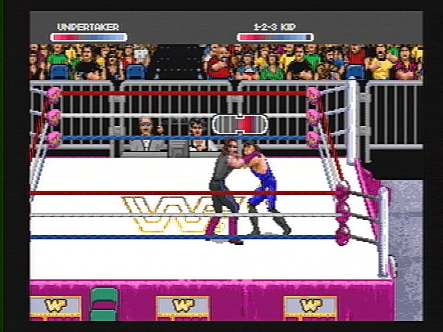 Screenshot Of Wwf Raw Sega 32x 1994 Mobygames