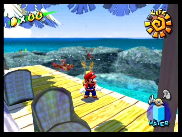 Super Mario Sunshine (GameCube) screenshot: Explore tropical locations