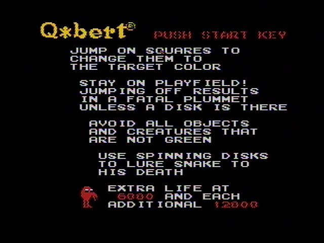 Screenshot of Q*bert (NES, 1982) - MobyGames