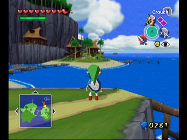The Legend of Zelda: The Wind Waker (GameCube) screenshot: Outset Island