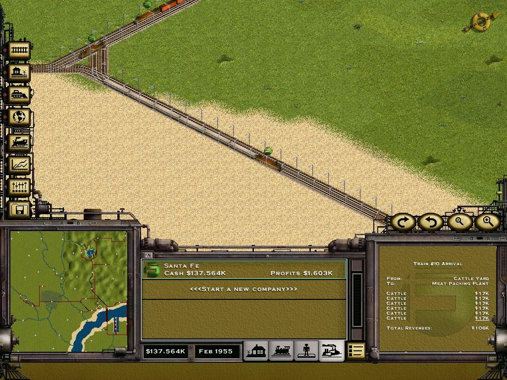 Railroad Tycoon II: Gold Edition (Windows) screenshot: some trains