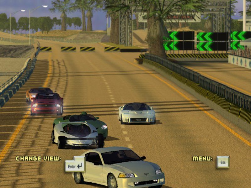 Ford Racing 2 (Windows) screenshot: Traffic.