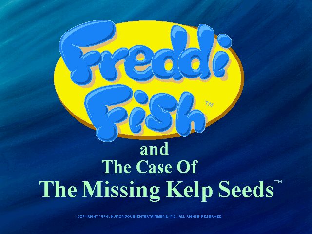 Freddi Fish and the Case of the Missing Kelp Seeds (Windows) screenshot: Title screen
