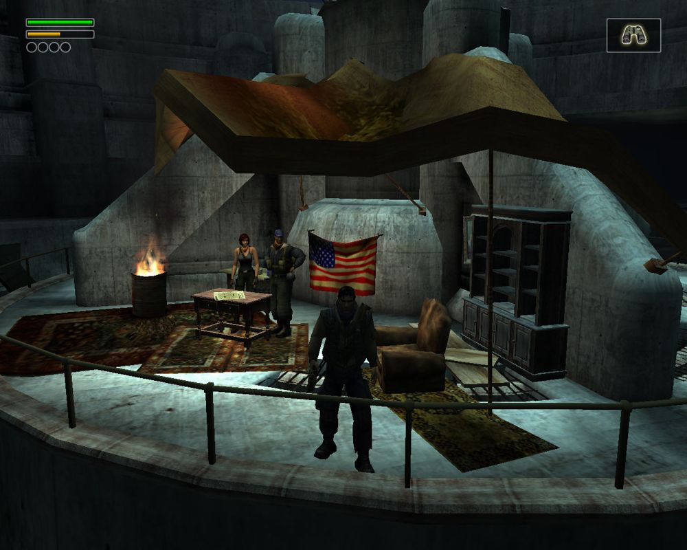 Freedom Fighters (Windows) screenshot: Your base of operations is the sewers of NYC