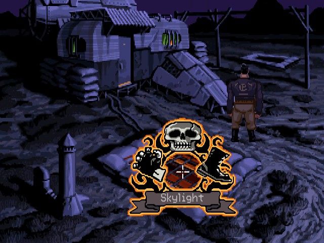 Full Throttle (Windows) screenshot: The interaction is done with more than just a single mouse click