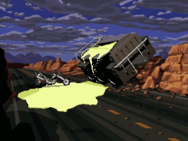 Full Throttle (Windows) screenshot: Hm, this fertilizer can come in handy