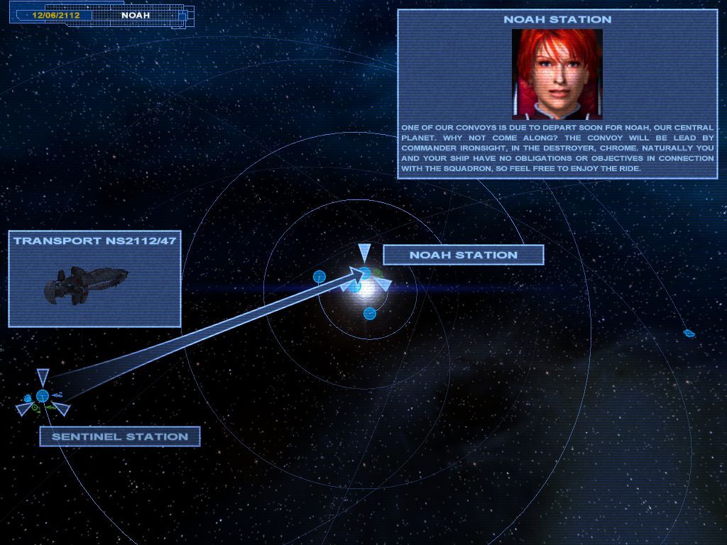 Nexus: The Jupiter Incident (Windows) screenshot: Mission Briefing