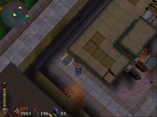 Future Cop: L.A.P.D. (PlayStation) screenshot: operating an elevator