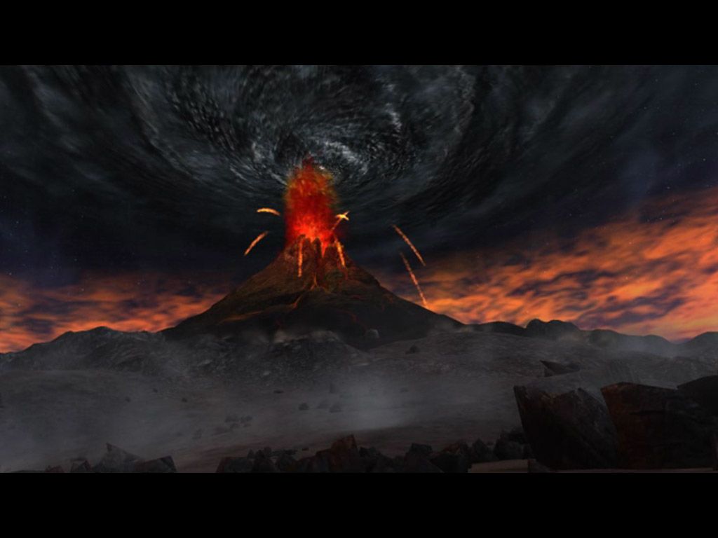 The Lord of the Rings: The Battle for Middle-earth (Windows) screenshot: Mount Doom, from the intro