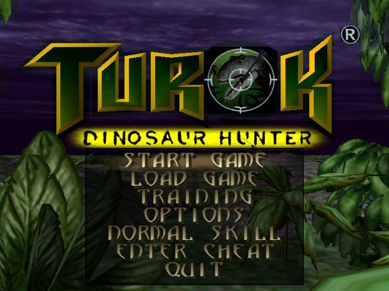 Turok: Dinosaur Hunter (Windows) screenshot: Main Menu