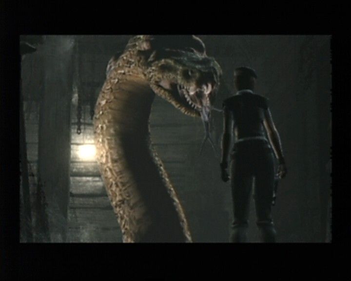 Resident Evil (GameCube) screenshot: Jill Scenario - My, that is one big snake