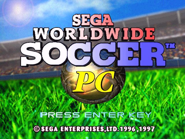 Sega Worldwide Soccer '97 (Windows) screenshot: Title screen