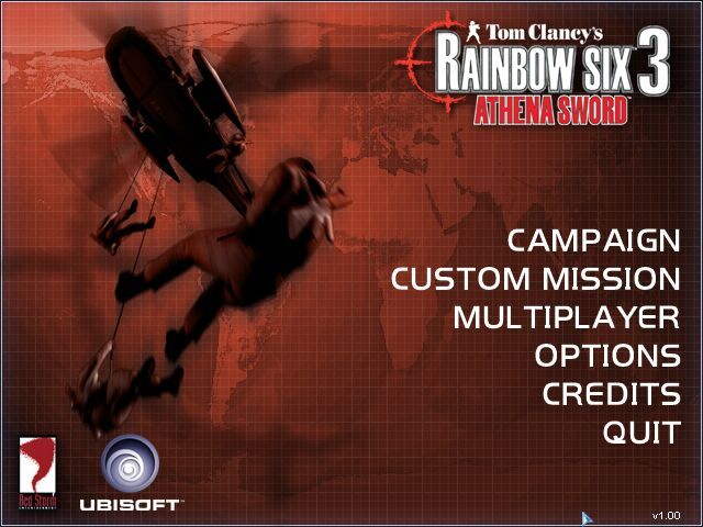 Tom Clancy's Rainbow Six 3: Athena Sword (Windows) screenshot: Title Screen (one of several)