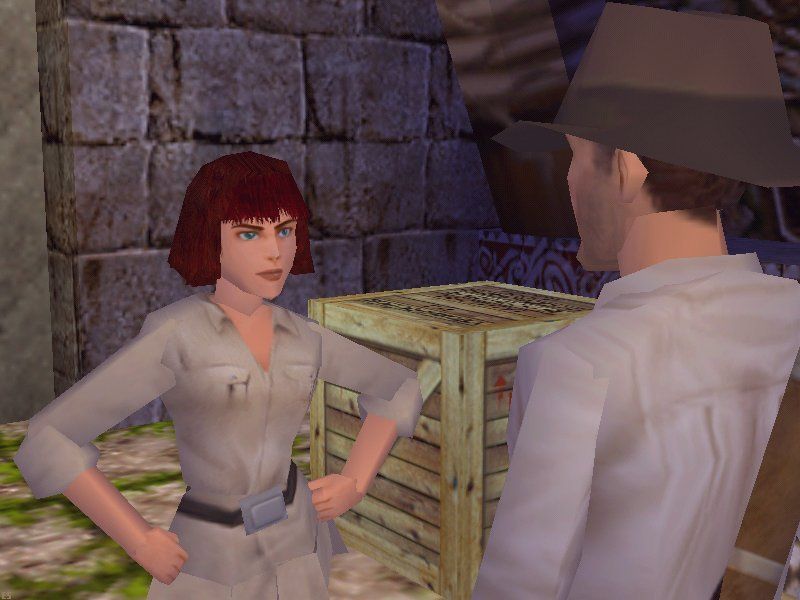 Indiana Jones and the Infernal Machine (Windows) screenshot: This is Sophia Hapgood, your partner from Indy 4. Recognize her? Me neither.