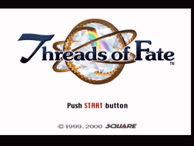 Threads of Fate (PlayStation) screenshot: Title screen