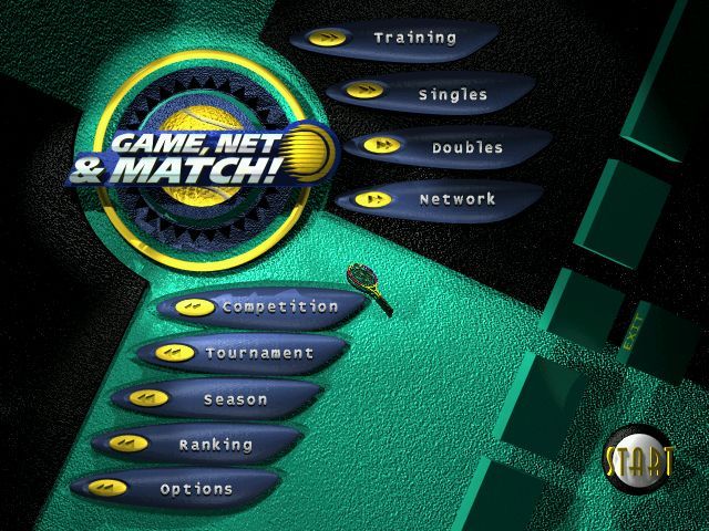 Game, Net & Match! (Windows) screenshot: Title screen