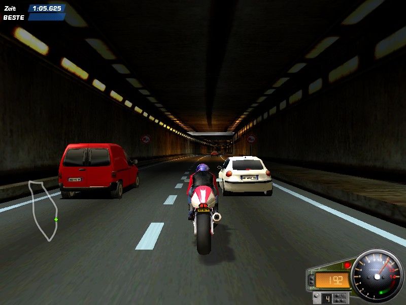 Moto Racer 3 (Windows) screenshot: There's enough room for the three of us