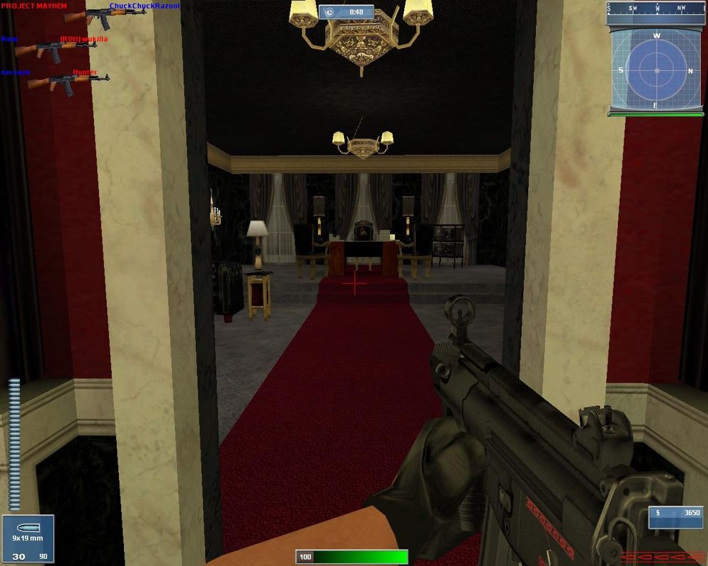 Global Operations (Windows) screenshot: This is the room at the top of the stairs, also from 'Scarface', where Al Pacino fought his last battle.