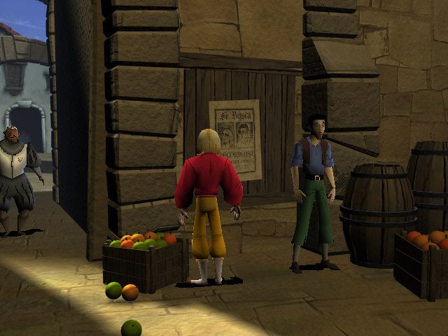 Gold and Glory: The Road to El Dorado (Windows) screenshot: They are on the WANTED poster!