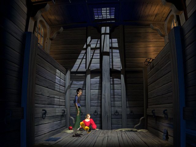 Gold and Glory: The Road to El Dorado (Windows) screenshot: In the ship's hold...