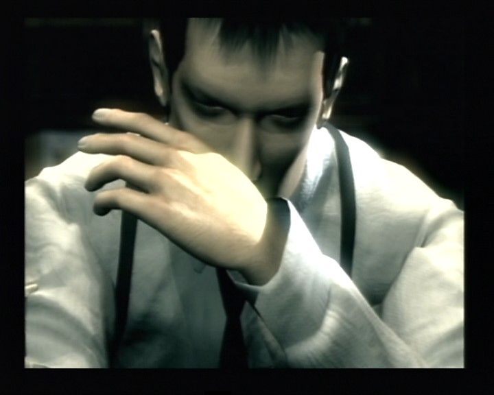 Glass Rose (PlayStation 2) screenshot: Detective Ihara, who seems sure body count is going to increase during these long three days.